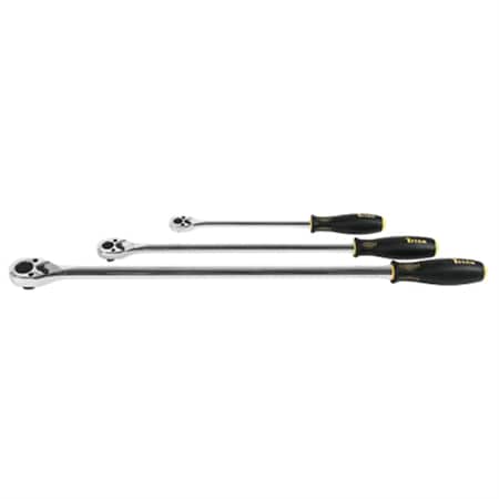 Titan Tool 3Pc Extra Long Slim Head Ratchet Set 11360